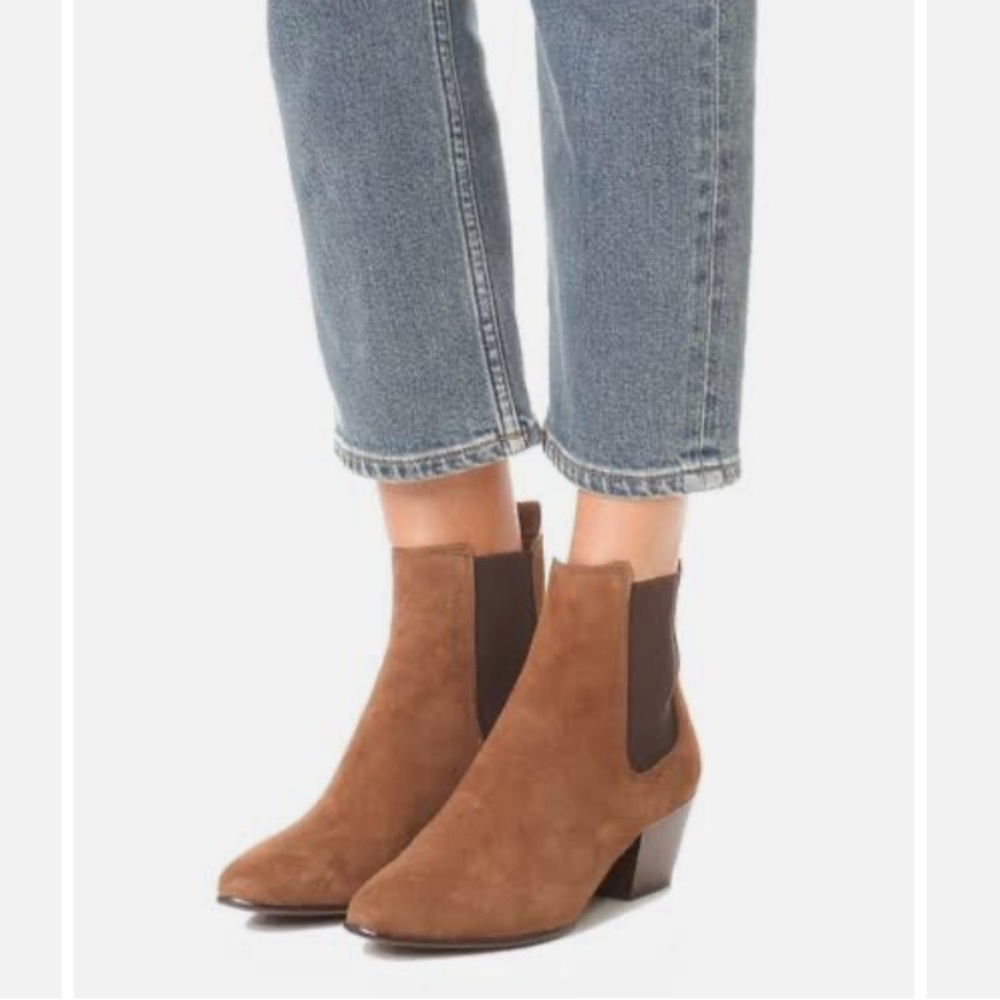 Sam Edelman Reesa Tan Suede Chelsea Boots Women’s Size 11M